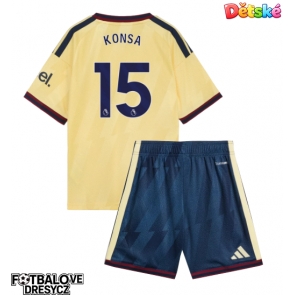Arsenal Ezri Konsa #15 Dětské Alternativní dres komplet 2026-27 Krátký Rukáv (+ trenýrky)